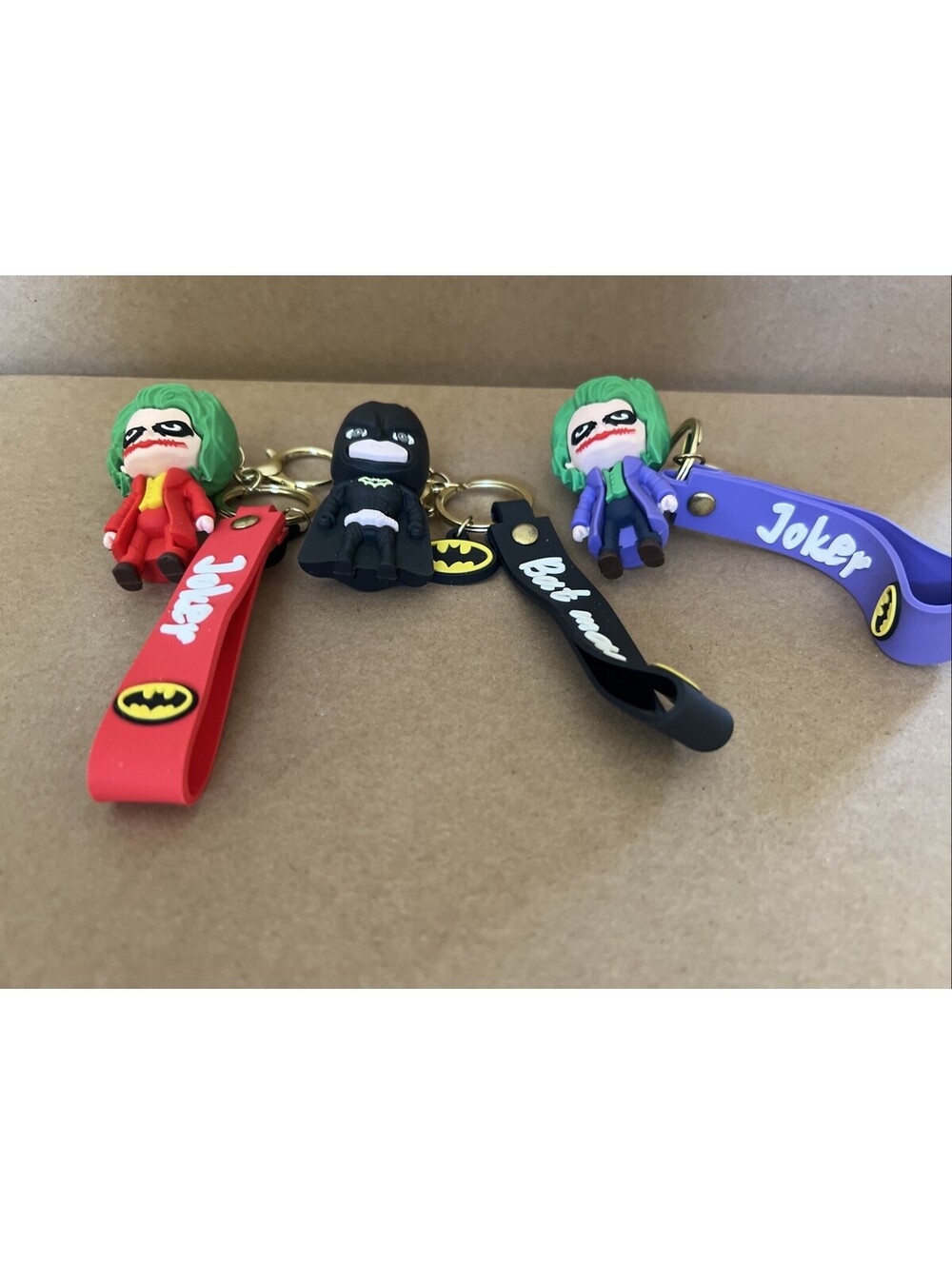 Batman Animated Figue Vinyl Keychain Lot